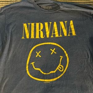 Nirvana smiley face tee